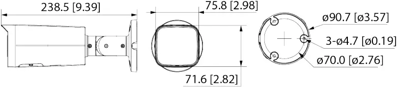 WORLD EYECAM - Dimensions - Model C