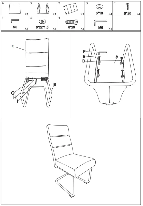WORLDWIDE-202-138BEG-Brady-Dining-Chair-fig-3