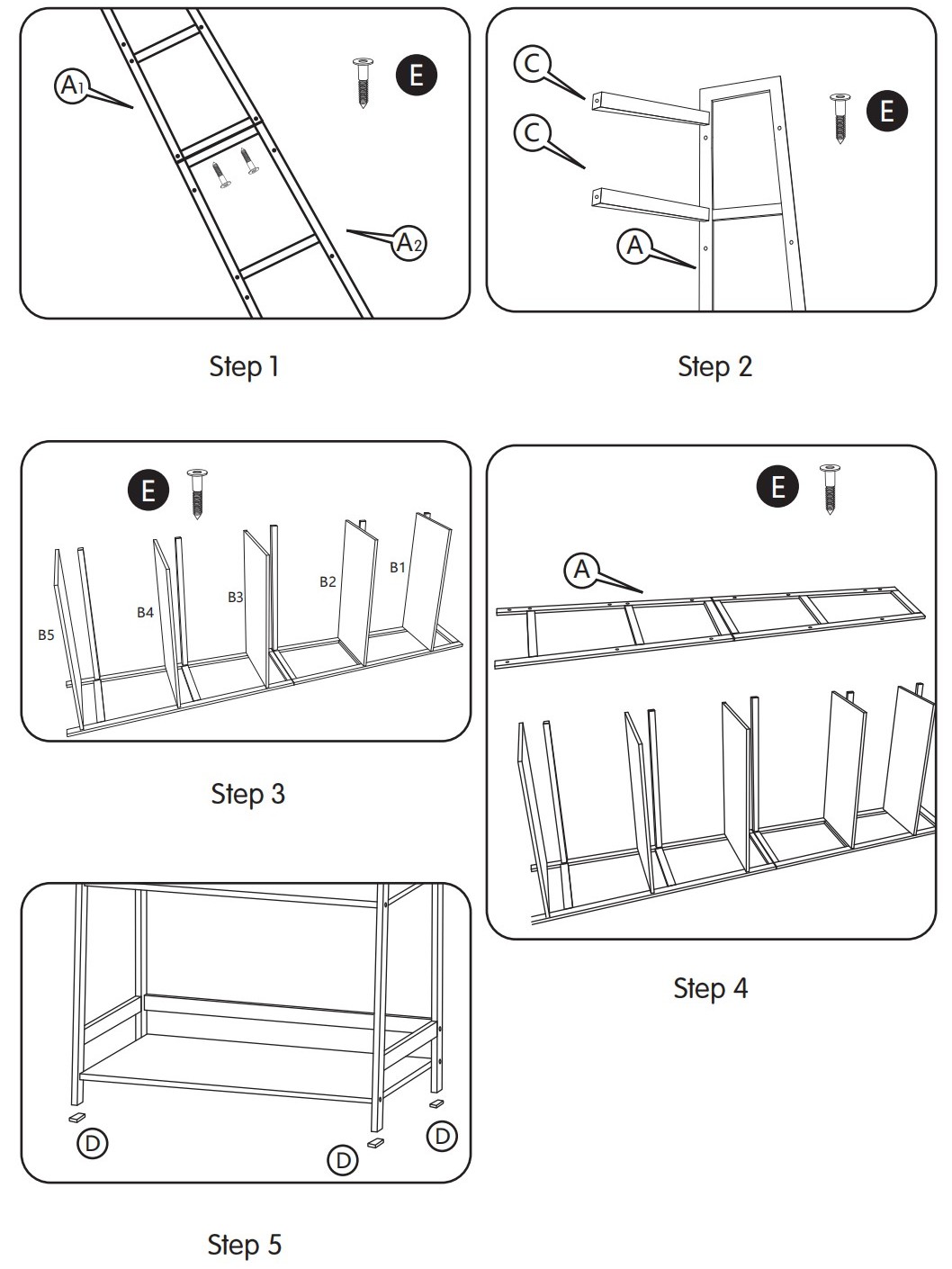 WTZ MC 508 Bookshelf Book Shelf - overview 3