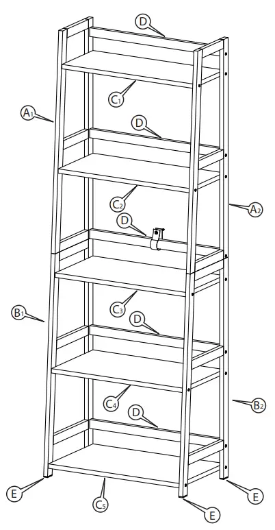 WTZ-MC-509-Ladder-Book-Shelf- (2)