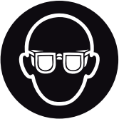 Wear protective goggles Symbol