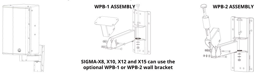 Wharfedale Pro SIGMA-X8 Speaker - SIGMA-X Series Optional Mounting Hardware