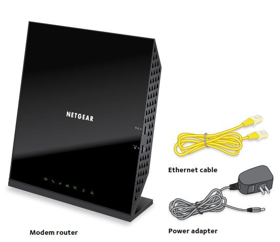 WiFi Cable Modem Router Package contents