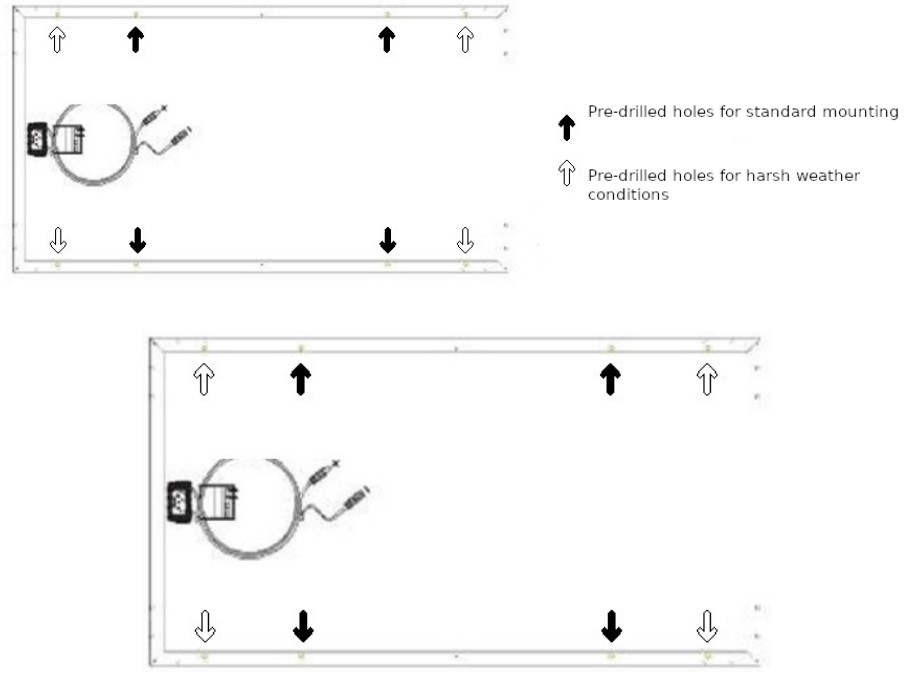 XPOtool 61993 Series Solar Panel - Mounting 1