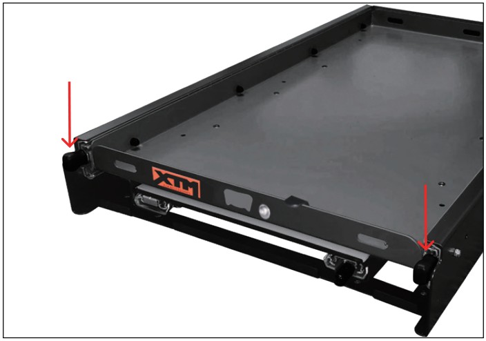 XTM FS8553S Fridge Slide With Table Large - sliding tray by depressing