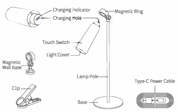 YEELIGHT YLYTD 0011 4 In 1 Rechargeable Desk Lamp - Description