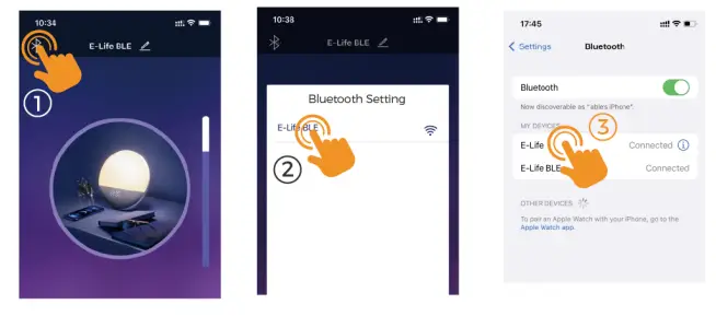 YIZEELFAR S202 Sunrise Alarm Clock with Speaker - connect