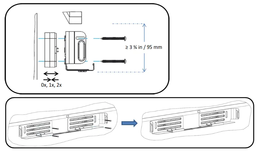 Yamaha Video Sound Collaboration System for Huddle Rooms [CS-700] - Bracket installation