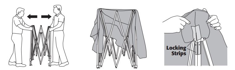 Z-Shade 854441002433 10-ft x 10-ft Rectangle Blue Pop up Canopy fig-1