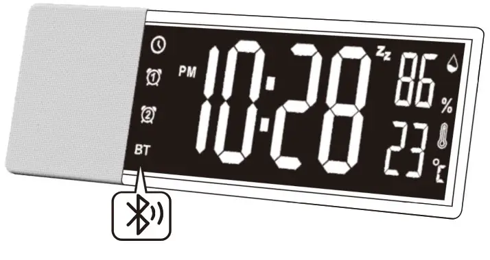 ZHENGHEXING S801 Bluetooth Alarm Cock with Temperature and Humidity - Alarm clock1
