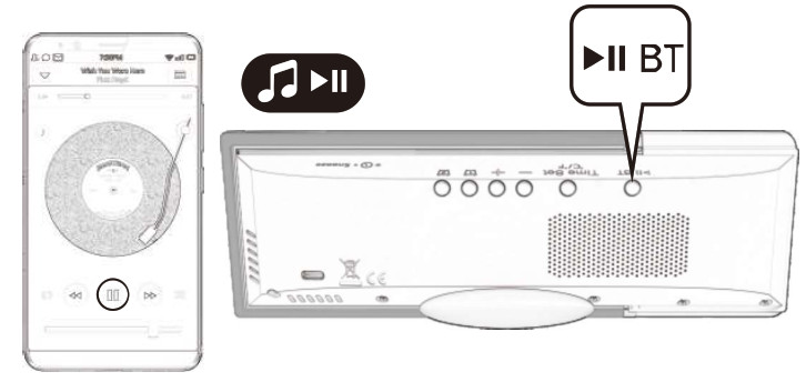 ZHENGHEXING S801 Bluetooth Alarm Cock with Temperature and Humidity - Alarm clock3