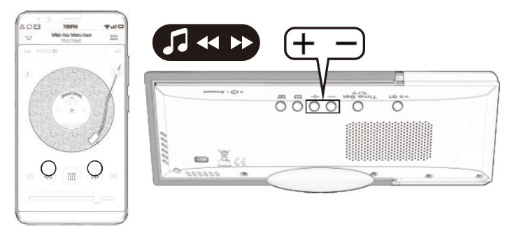 ZHENGHEXING S801 Bluetooth Alarm Cock with Temperature and Humidity - Alarm clock4