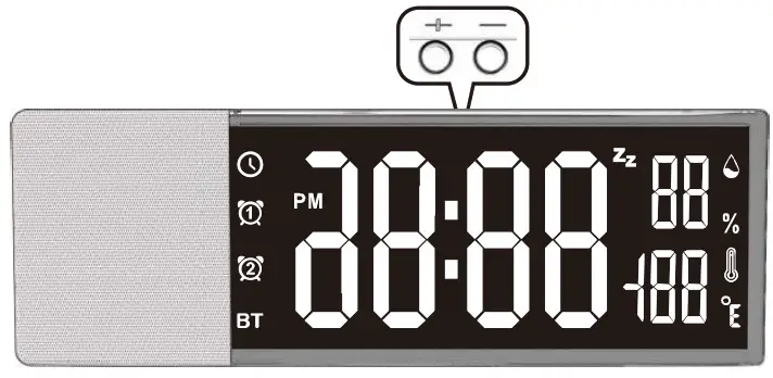 ZHENGHEXING S801 Bluetooth Alarm Cock with Temperature and Humidity - Display unit6
