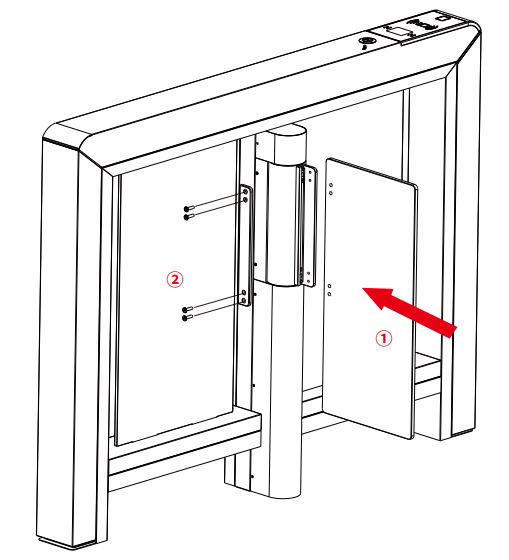 ZKTECO-Mars-S1000-Swing-Barrier-Turnstile-11