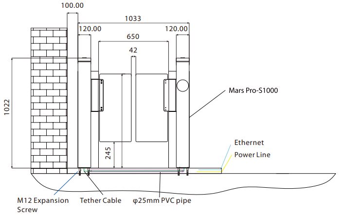 ZKTECO-Mars-S1000-Swing-Barrier-Turnstile-9