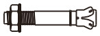 ZKTeco MTS1000 Pedestrian Turnstile - Expansion Screw