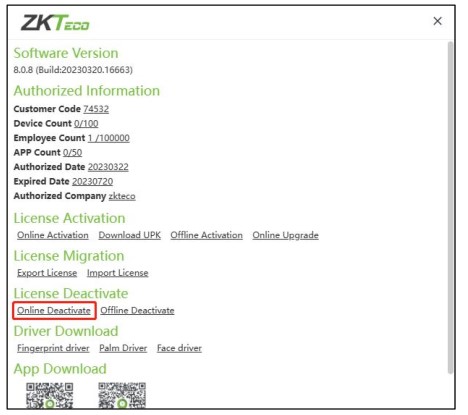 ZKTeco ZKBio Time Powerful Web-Based Time and Attendance Management Software - Online Deactive 1