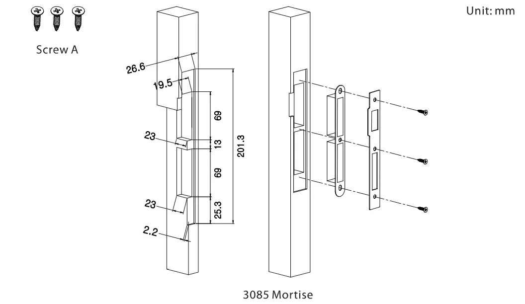 ZKTeco ZL600 European Standard Mortise Lock Case - Figure 13