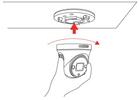 ZOSI ZG2258D Wired IP Security Camera - Mount the camera