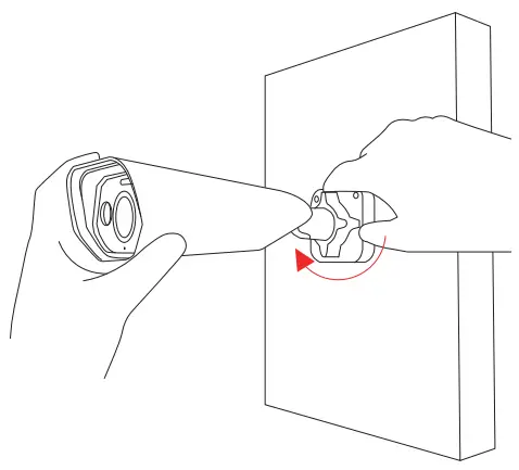 ZOSI ZG2258D Wired IP Security Camera - Tighten the adjustment knob