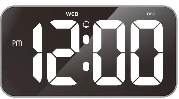 Zgrmbo CR2032 LED Wall Mounted Clock