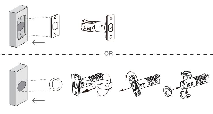Zowill DK01 Keyless Entry Door Lock Instruction Manual - Choose faceplate