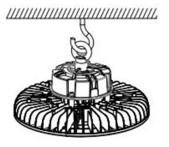 adiding 200W LED High Bay Light - Hanging