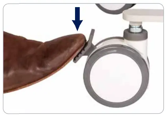 aidacare Aspire A205 Aluminium Patient Lifter - Castors