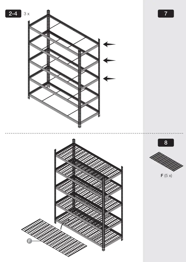 amazon-basics-B072MF4SHR-Aluminum-Heavy-Duty-Steel-Wire-Double-Post-Shelf-fig- (10)