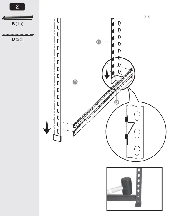 amazon-basics-B072MF4SHR-Aluminum-Heavy-Duty-Steel-Wire-Double-Post-Shelf-fig- (6)