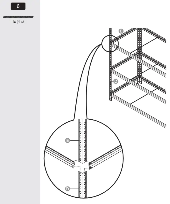 amazon-basics-B072MF4SHR-Aluminum-Heavy-Duty-Steel-Wire-Double-Post-Shelf-fig- (9)