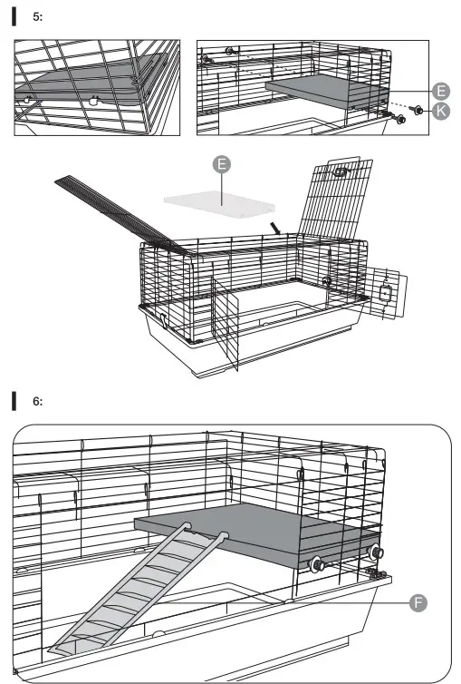 amazon basics B0756FRVGK Standard Small Animal Habitat - Assembly2
