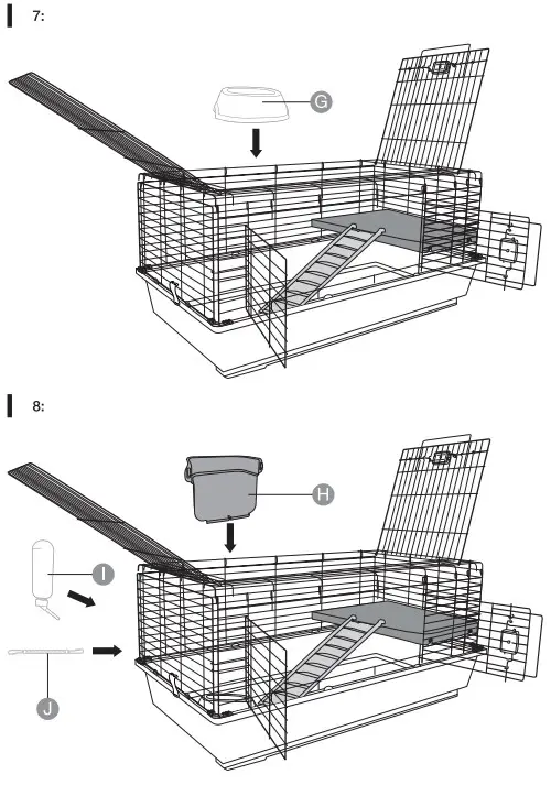 amazon basics B0756FRVGK Standard Small Animal Habitat - Assembly3