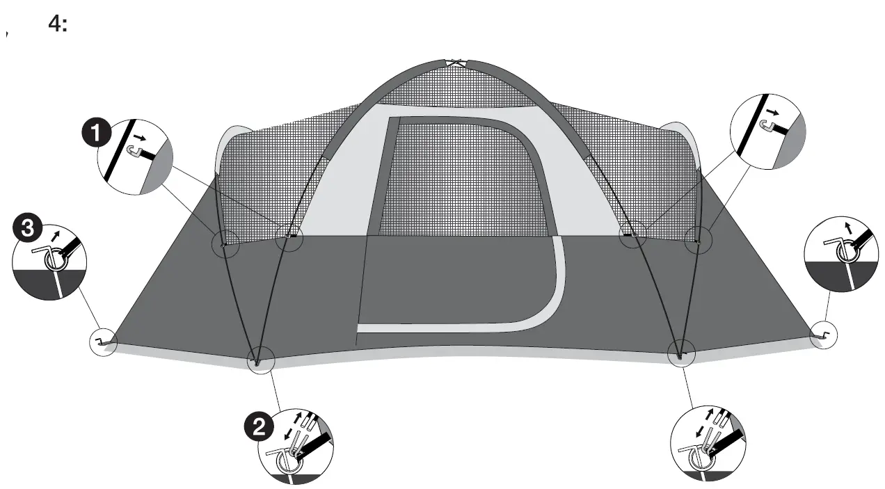amazon basics B0785MRPH6 8 Person Tent 14