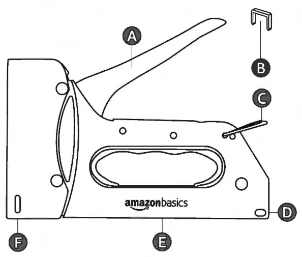 amazon basics B07X4H9RRG Heavy Duty Staple Gun - description
