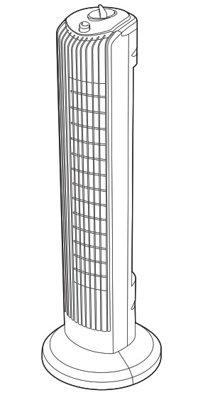 amazon basics B09GDH3DF4 28 Inch Oscillating Tower Fan - cover