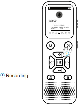 amazon basics L77 Digital Voice Activated Recorder - Operation 3
