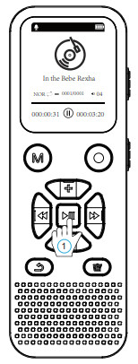 amazon basics L77 Digital Voice Activated Recorder - Operation 4