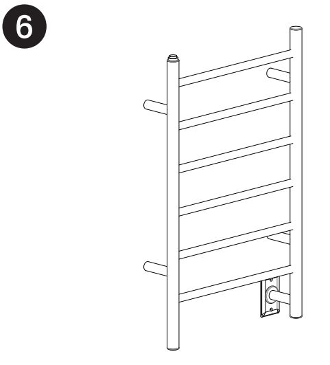 ancona PATIM-01 Comfort 6 Dual Towel Warmer - Hardwire Installation Figure 6