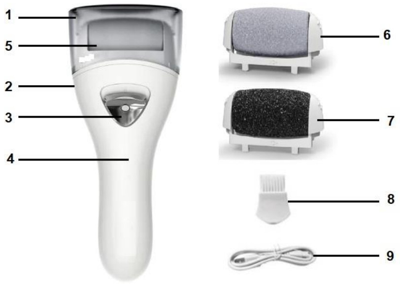 anko BCM 1138Ali Callus Remover - PARTS