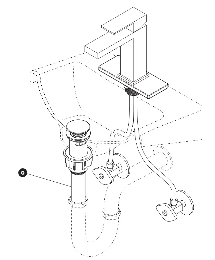 artika BFCT1S RI CBL Ria Bathroom Faucet in Black - fig9
