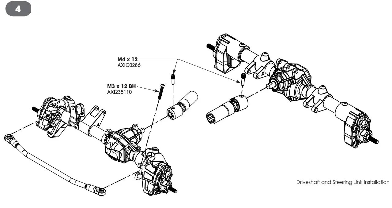 axial SCX10 Pro Portal Axle Kit - Fig 4