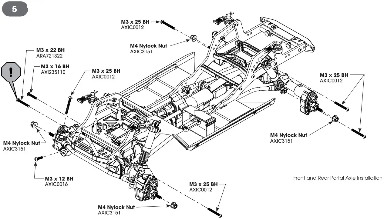 axial SCX10 Pro Portal Axle Kit - Fig 5
