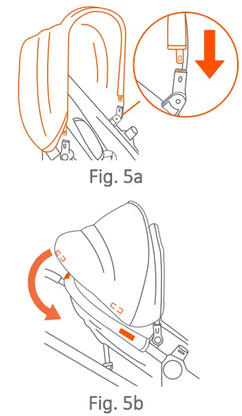 baby trend BT05 Series Second Toddler Seat for Morph Single to Double Stroller - REMOVABLE CANOPY