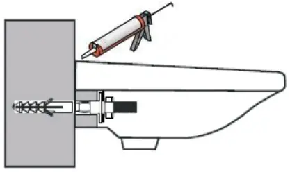 better bathrooms 405mm400mm Cloakroom Matt Wall Hung Basin - Wall 5