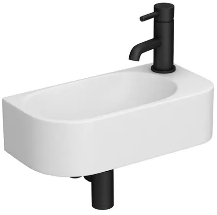 better bathrooms 405mm400mm Cloakroom Matt Wall Hung Basin