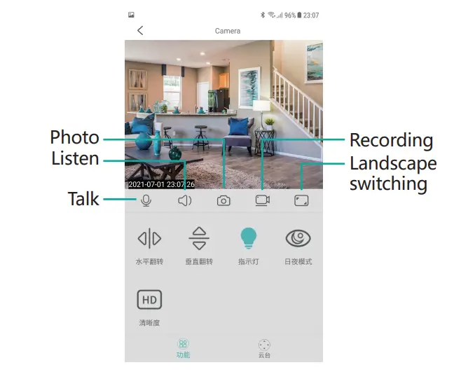 bol com JXLCAM WiFi Smart Home Bulb Camera - MONITORING