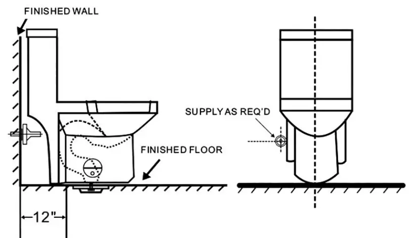 cadeninc-Glem-LQW1-2303-Ceramic-1-Piece-1-2-GPF-High-Efficiency-Dual-Flush-Elongated-One-Toilet-FIG-1