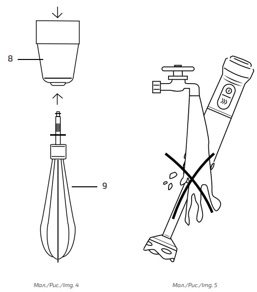 cecotec 04291 Hand Blender Powerful Titanium - Fig 1