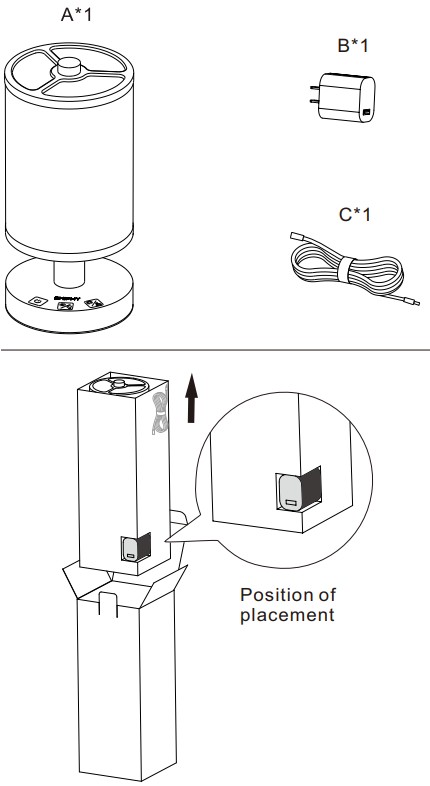 chiphy T1006 LED Smart Table Lamp - parts